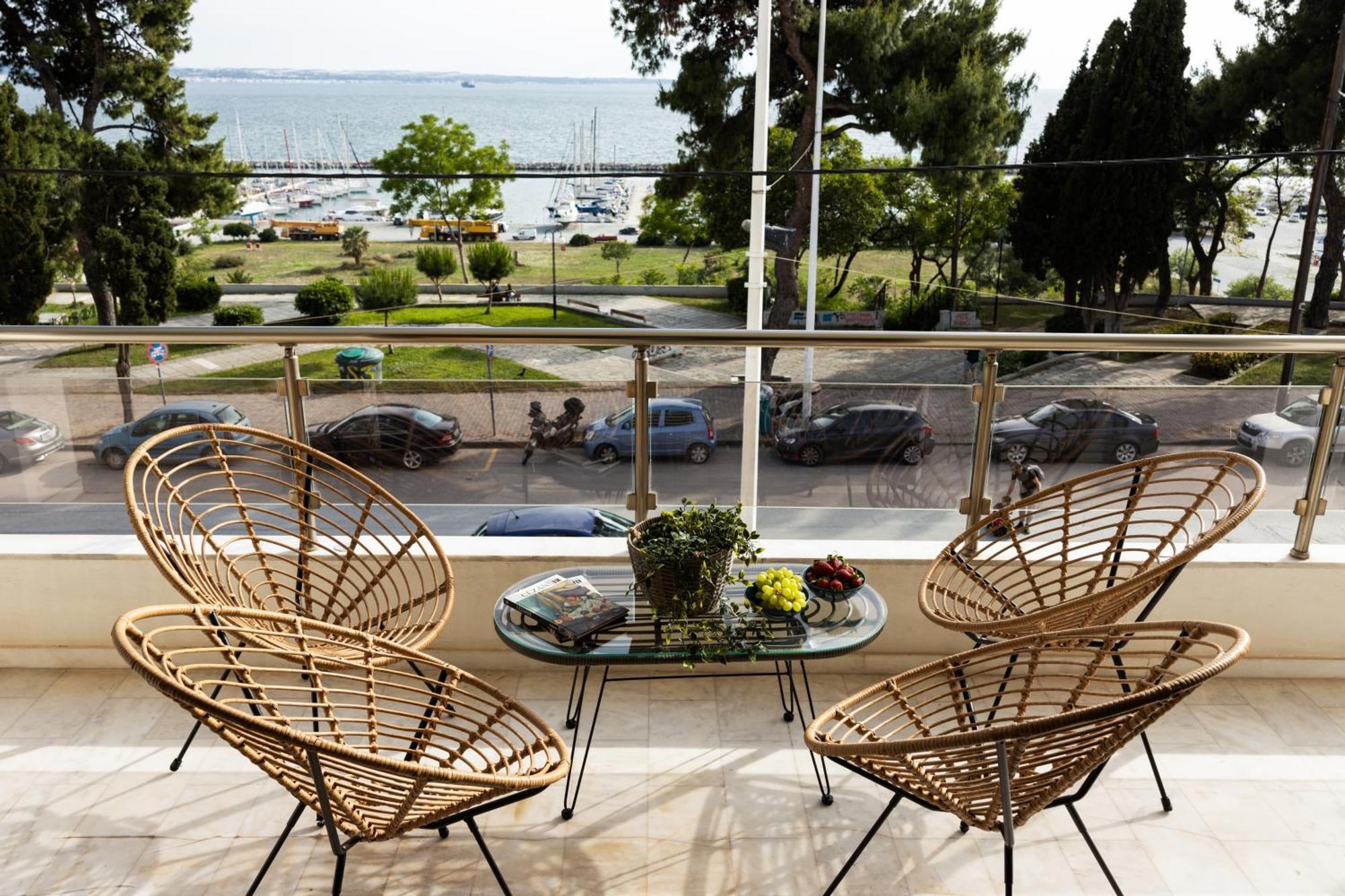 Champagne Sea View Apartment By Binobi! 테살로니키 외부 사진